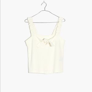 MADEWELLL Tie Front Tank Top